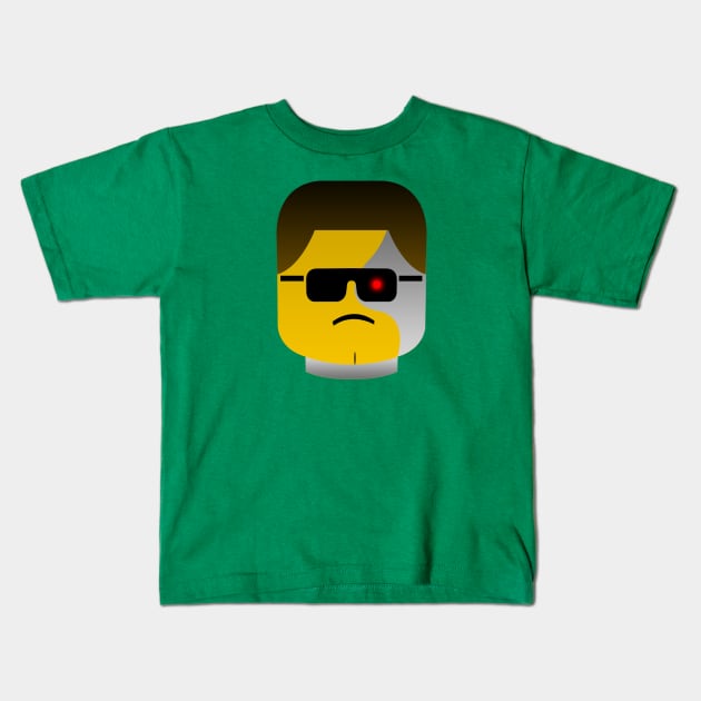 Lego head Terminator Kids T-Shirt by ShockDesign